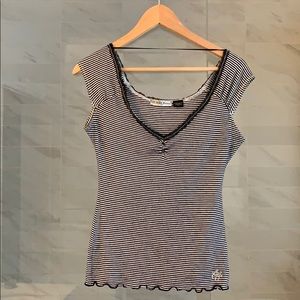 Guess | pretty navy/white striped top